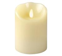 OxoxO 7,5 cm (diamètre) Bougies sans flamme ondulées en cire véritable Bougies LED à piles Hauteur 12,5 cm