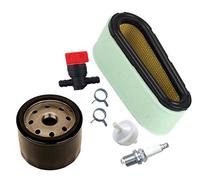 OxoxO Filtre à air,Filtre à Carburant,Valve d'arrêt de Carburant 492932 Filtre à Huile Compatible avec Moteurs Briggs&Stratton 12.5-17 HP 496894 394358 494768