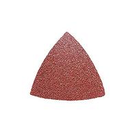 Oxoxo Papier abrasif triangulaire sans trou Tampons de ponceuse Feuilles de ponçage en oxyde d'aluminium 40 grains 9x9x9cm (paquet de 65)
