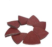 OxoxO Tampon de ponçage triangulaire de 80 mm Papier abrasif abrasif sans trou 40 60 80120180 grains de ponçage en oxyde d'aluminium à crochets et boucles (paquet de 50)