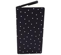 Oxrose Pochette Livret De Famille - 10x21 cm - Noir Points Blancs Sythétique - Unisexe
