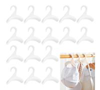 OXRXRO 16 Pièces Cintres pour Sac à Main, Sac à Dos, Sac à Bandoulière, Foulards, Ceintures et Cravates (Blanc)