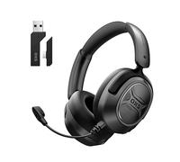 OXS Storm A2 Casque de Jeu sans Fil, Suppression Active du Bruit, Bluetooth 5.4 & 2,4GHz à Faible Latence, Double Mode d'Égalisation, Autonomie de 70H, pour PC, PS4, PS5, Switch et Mobile, Noir