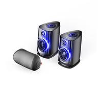 OXS Thunder Duo X Système d’Enceintes Gaming 5.1.2 avec Dolby Atmos, 2 Enceintes Bibliothèque et 1 Enceinte Tour de Cou, Audio Studio, RGB, Plusieurs Modes,APP Contrôle, HDMI 2.1, USB-C, Bluetooth