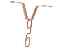 Oxtxuzdm Adaptateur de chaîne de pluie d'extérieur avec revêtement résistant à la rouille - Connecteur de gouttière en forme de V - Crochet de suspension pour un drainage facile - Chaîne de pluie