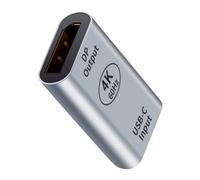 Oxtxuzdm Adaptateur de type C vers conversion 32,4 Gbit/s de bande passante de type C vers adaptateur en aluminium pour une gestion efficace du chauffage de longue durée de sortie vidéo