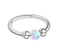 Oxtxuzdm Anneaux de nez en perles d'opales pour hommes et femmes, boucles d'oreilles de cartilage, accessoires de piercing tendance, bijoux confortables pour daith tragus dormeur, 8 mm, Comme décrit