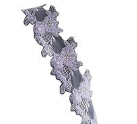 Oxtxuzdm Appliques de broderie de fleurs pour décoration de robe, perles brodées pour robe