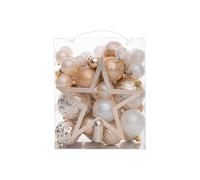 Oxtxuzdm Assortiment de décorations de Noël efficaces et faciles à utiliser avec des décorations de sapin incassables en forme d'étoile pour la décoration de la maison, décorations de vacances