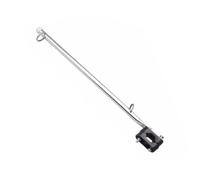 Oxtxuzdm Bâton de drapeau en métal avec rail en nylon noir et cordon coulissant - Matériel de montage antirouille pour une installation rapide - Matériel de mât de drapeau marin