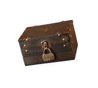 Oxtxuzdm Boîte de rangement en bois robuste pour objets de collection et décoration d'aventure