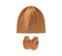 Oxtxuzdm Bonnet pour bébé coupe-vent avec gants anti-rayures assortis pour garçons et filles de 0 à 1 mois, lavables pour nouveau-nés et hôpitaux, E, Taille unique