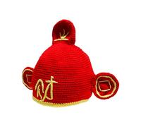 Oxtxuzdm Bonnet tricoté Good Fortunes pour festival, doux et respirant, jeu de rôle pour adultes et enfants, événement culturel, festival traditionnel