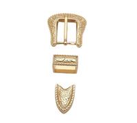 Oxtxuzdm Boucle de ceinture de rechange à broche unique en métal pour loisirs créatifs, photos, boucles punk, pour homme, femme, affichage, 08 3605 Or clair, taille unique