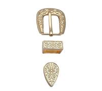 Oxtxuzdm Boucle de ceinture de rechange à broche unique en métal pour loisirs créatifs, photos, boucles punk, pour homme, femme, affichage, M40712 Or clair, taille unique