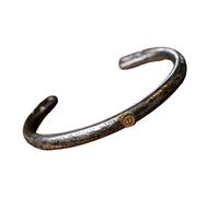 Oxtxuzdm Bracelet jonc ouvert réglable avec motif animal tribal doré avec détails en volutes antiques culturelles uniques