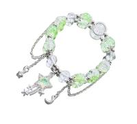 Oxtxuzdm Bracelet léger et extensible avec breloque étoile et lune - Accessoire tendance pour un usage quotidien - Breloque étoile et lune, taille unique, Comme décrit