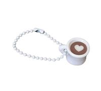Oxtxuzdm Breloque artistique en résine pour tasse à café avec cœur en colophane pour une décoration élégante (115) - Porte-clés en forme de cœur tendre - Cadeau idéal, Amour unique, taille unique