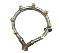 Oxtxuzdm Buse de tuyau d'arrosage professionnelle - Angle de pulvérisation à 360 degrés - Design en acier inoxydable - Convient pour plusieurs surfaces de nettoyage - Lavable