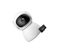 Oxtxuzdm Caméra de surveillance à domicile à couverture complète haute résolution avec application mobile - Design ABS robuste - Caméra de sécurité intérieure avec son bidirectionnel