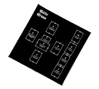 Oxtxuzdm Carte de lecture astrologie nappe autel carré divinations table sorcellerie pont lecture durable tarots nappe nappe spirituelle