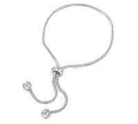 Oxtxuzdm Chaîne serpent contemporaine en cuivre réglable avec maillons coulissants et perles pour un confort tout au long de la journée, taille unique, Comme décrit