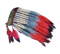 Oxtxuzdm Coiffe indienne unique à plumes pour événements culturels pour les personnes à la mode et les participants à des événements faits à la main