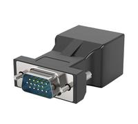 Oxtxuzdm Convertisseur d'extension VGA vers RJ45 vers RJ45 Adaptateur pour usage multiple ABS