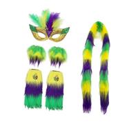 Oxtxuzdm Costume de carnaval à paillettes étincelantes pour fêtes, jeux de rôle, tissu polyester confortable, facile à porter