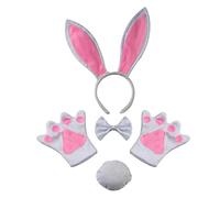 Oxtxuzdm Costume pour enfant avec nœud papillon et queue de patte - Accessoires de photographie pour filles - Cosplay Anime