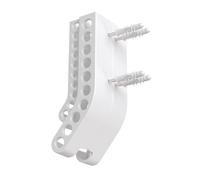 Oxtxuzdm Distributeur de piles vertical mural pour 10 piles 2 A 10 3 A avec compartiments séparés Support mural Boîtier de rangement pour piles ABS