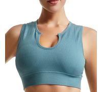 Oxtxuzdm Gilet de sport sans couture à dos nageur anti-choc respirant pour yoga, gym, course à pied, sans couture, dos nageur, respirant pour yoga, gym, course à pied