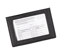 Oxtxuzdm Housse de passeport en PVC avec fenêtre transparente et rangement pour cartes pour une solution de voyage compacte et résistante à l'eau, Noir , Beauté de masse