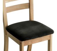 Oxtxuzdm Housses de siège permanentes en tissu de loup argenté qui s'adaptent à la plupart des chaises lavables en machine - Polyester solide