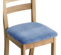 Oxtxuzdm Housses de siège permanentes en tissu de loup argenté qui s'adaptent à la plupart des chaises lavables en machine - Polyester solide