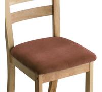 Oxtxuzdm Housses de siège permanentes en tissu de loup argenté qui s'adaptent à la plupart des chaises lavables en machine - Polyester solide