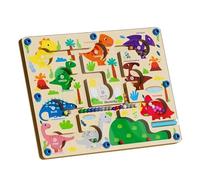 Oxtxuzdm Jeu de labyrinthe magnétique d'apprentissage préscolaire avec reconnaissance des couleurs et des chiffres pour garçons et filles de 2 à 5 chiffres