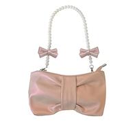 Oxtxuzdm Joli nœud sous les bras Sac à bandoulière pour W/chaîne de perles en cuir Messenger Soirée D Sac à bandoulière, a, One Size