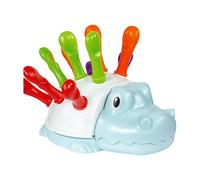 Oxtxuzdm Jouet de constipation de dinosaure de dessin animé pour enfants - Bâtiment éducatif précoce - Moteur fin - Compétence pour apprendre la cognition des couleurs - Dinosaure sensoriel