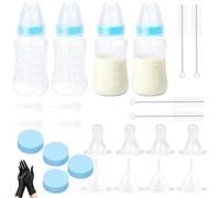 Oxtxuzdm Kit d'alimentation pour chaton, 1 ensemble multifonctionnel portable anti-déversement avec tétons pour nourrir les petits animaux