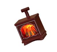 Oxtxuzdm Lampe de cheminée miniature pour décoration de maison de poupée, LED réaliste - Simulation de flamme - Meubles pour maison de poupée, salon - Lampe de cheminée miniature