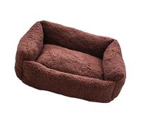 Oxtxuzdm Lit en coton lavable en machine avec doublure en polaire épaisse pour animaux domestiques et chats