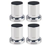 Oxtxuzdm Lot de 1/2/4 coussinets anti-vibrations en alliage d'aluminium pour amplificateurs et haut-parleurs avec hauteur réglable - Caractéristiques électroniques multi-usages