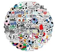 Oxtxuzdm Lot de 100 autocollants de football pour garçons et enfants - Pour les fans créatifs - Pour collectionneurs et amateurs de football - Autocollants pour bouteilles d'eau