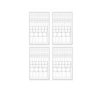 Oxtxuzdm Lot de 4 feuilles de patchs bloquant la lumière pour indicateurs LED sur appareils électroniques multi-usage Autocollant de blocage de la lumière