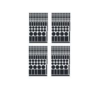 Oxtxuzdm Lot de 4 feuilles de patchs bloquant la lumière pour indicateurs LED sur appareils électroniques multi-usage Autocollant de blocage de la lumière