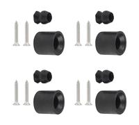 Oxtxuzdm Lot de 4 supports de porte de remorque, pare-chocs, douilles amovibles en caoutchouc souple et résistant à la décoloration