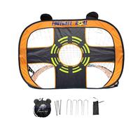 Oxtxuzdm Lot de 40 buts d'entraînement de football pour enfants avec 5 districts d'entraînement à courant continu