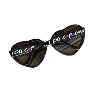 Oxtxuzdm Lunettes de soleil en forme de cœur pour femme - Pour enterrement de vie de jeune fille, fête de mariage, fête de mariage