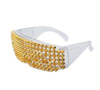 Oxtxuzdm Lunettes de soleil Rockers Rivet cloutées pour femmes et hommes - Style punk - Toutes les lunettes de soleil cool assorties - Lunettes de soleil populaires pour cosplay - Lunettes de soleil